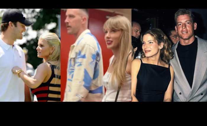 Cowboys celeb couples, Kelce & Swift